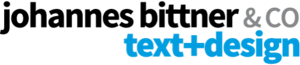 Logo johannes bittner & co text+design